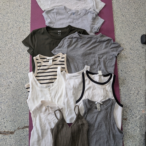 Brandy Melville Tops - Women's Tops Collection - Black, Gray, White